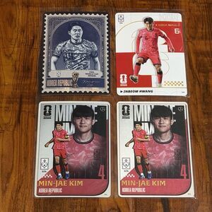 4 x 2026 Panini Kayou FIFA World Cup Hwang Kang-in Lee Min-Jae Kim Korea Lot